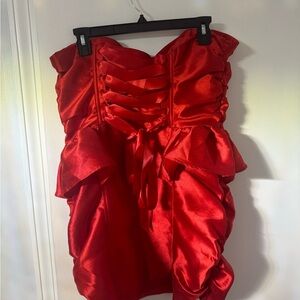 Dolls Kill Betty Boop Plus Size Taffeta Ruffle Red Mini Dress, SOLD OUT ONLINE